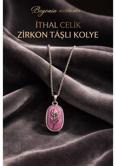 İthal Çelik Gümüş Kaplama Kolye Zincir Set Figürlü Zirkon Taşlı Paslanmaz Kararmaz Unisex 45cm+5cm Boy - 22 Gümüş