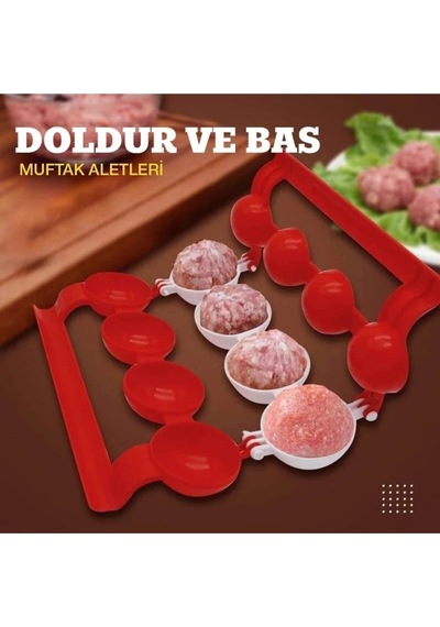Morpanya Içli Köfte Kalıbı Top Köfte Kalıbı- Kurabiye Bomba Tatlısı Ke