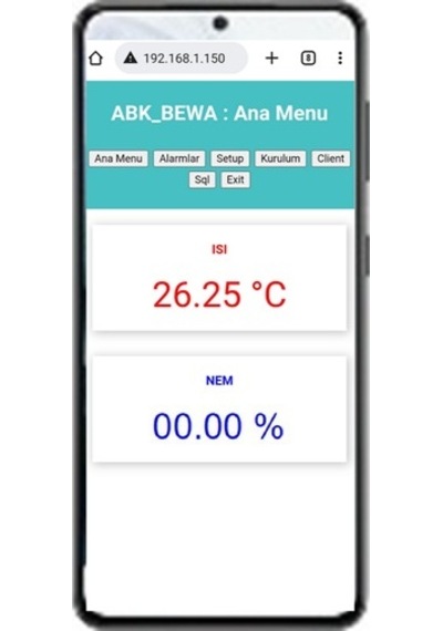 Bewa 5202 Wi-Fi Erişimli Dijital Sıcaklık Göstergesi