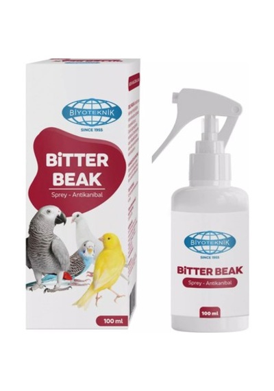 Biyoteknik Bitter Beak 100 Ml Kuş Acı Spreyi - Tüy Yolma Ve Kanatma Önleyici