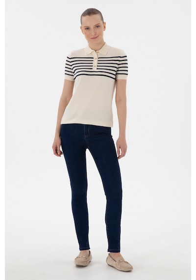 U.S. Polo Assn. Kadın Koyu Mavi Toothpick Fit Jean Pantolon 50307833-DN0023