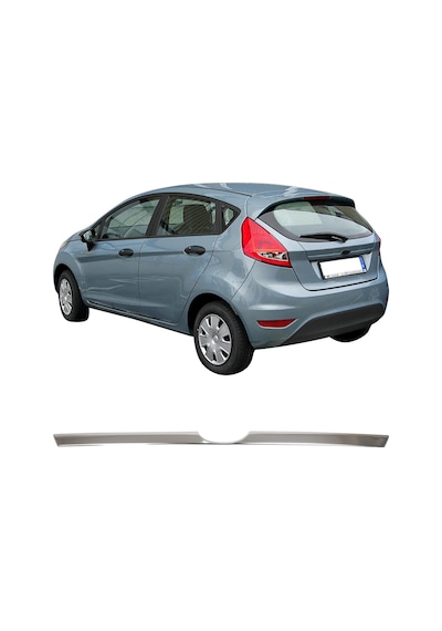 Ford Fiesta Uyumlu 2009-2017 Krom Bagaj Çıtası Paslanmaz Çelik
