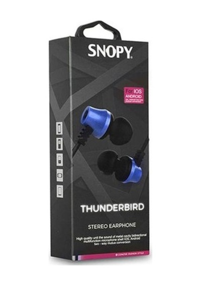 Snopy SN-J02 Thunderbird Mikrofonlu Kulak İçi Kulaklık