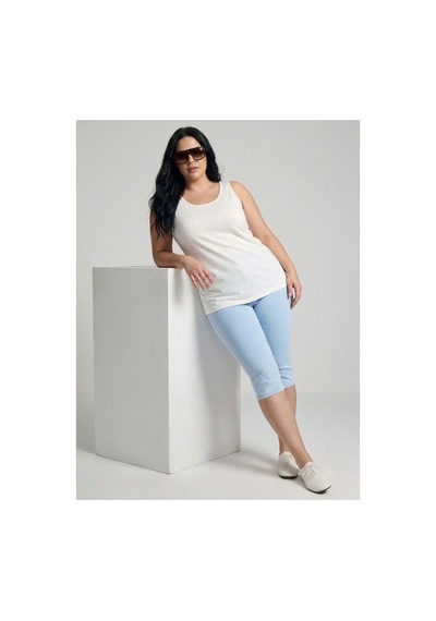 Hanezza Sıfır Kol T-shirt Beyaz - 906387882 Beyaz