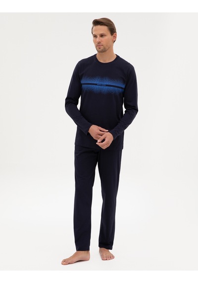 Pierre Cardin Erkek Lacivert Pijama Takım 50322634-200 Lacivert