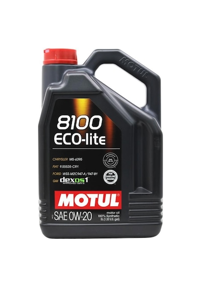 Motul 8100 Eco-Lite 0W-20 Dexos1 Tam Sentetik Motor Yağı 5 L