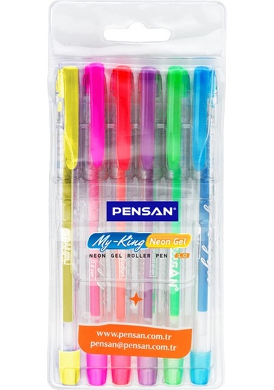 Pensan Tükenmez Kalem My-King Jel 6 Neon Renk