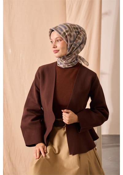 Silk Home Soft Eşarp 73096-17 Vizon, Yeşil, İndigo, Koyu Vizon