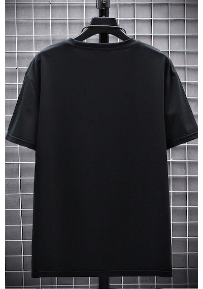 Erkek La California 1987 Baskılı Oversize Tshirt Siyah