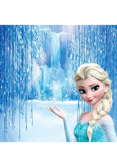 Elsa Şekerli Yenilebilir Kağıda Resimli Pasta Ve Dekoru Baskısı
