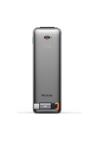 Mc-3181 10000mah 3-in-1 30w Dahili Kablolu Led Ekranlı Powerbank Uk/us/eu Gri