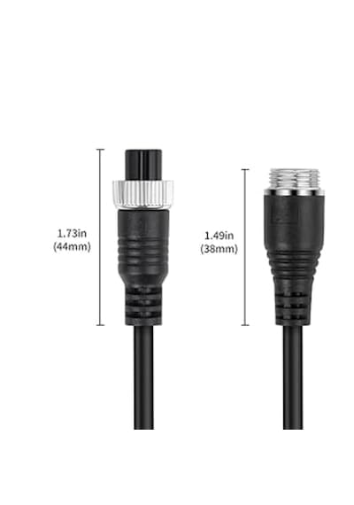 22 Metre 15 + 7 4 Pinli Ticari Araç Kamera Kablosu 12-24 Volt