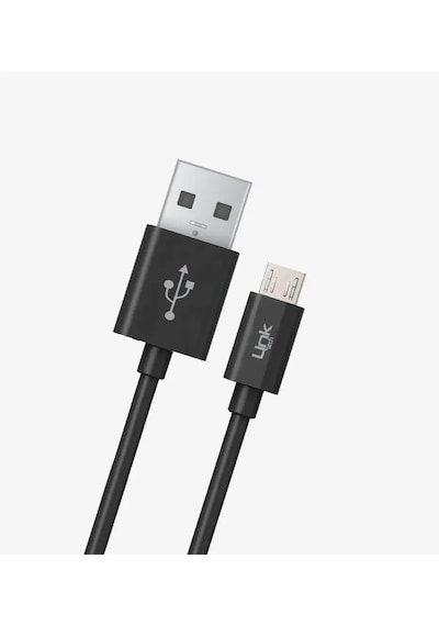 Linktech K558 Strong 1m 2.4a Micro Usb Şarj Kablosu Siyah