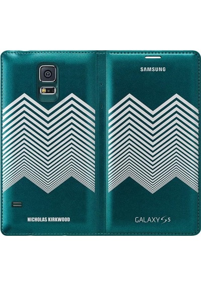 Flip Wallet Kirkwood Yeşil + Gümüş Ef-wg900rkegww Galaxy S5 İçin Çok Renkli