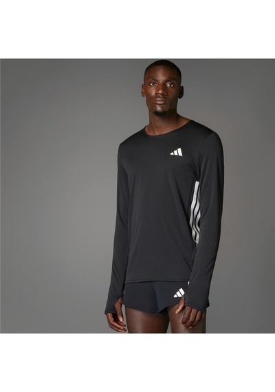 Adidas Adızero L Tee M Erkek Siyah T-shirt Jd3638 Siyah