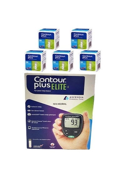 Bayer Contour Plus Elite Ölçüm Cihazı + 250 Ölçüm Stribi