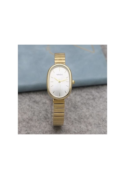 Yaris Gold-beyaz Vintage Retro Saat