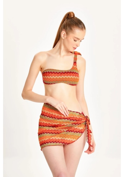 Too Salty Swimwear Kadın Bordo Dantelli Belden Bağlamalı Plaj Pareo Etek 24s112st Bordo
