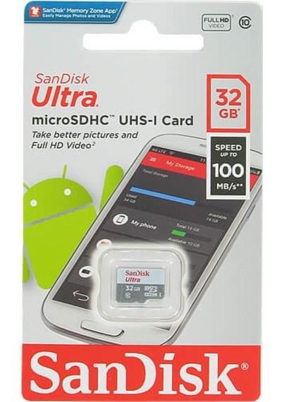 Sandisk Ultra Microsdhc 32Gb C10 Uhs-1