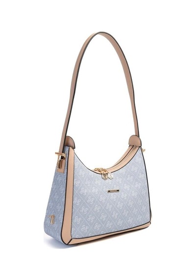 Silver Polo Sp1187 Kadın Omuz Çantası Monogram Mavi-ten