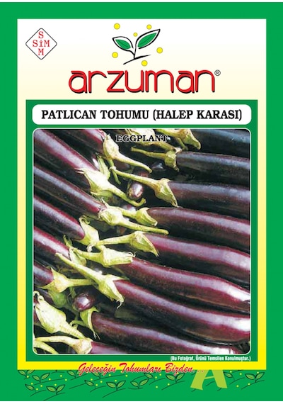 Halep Karası Patlıcan Tohumu 10 GR Ort 2000 Ad Tohum N112246