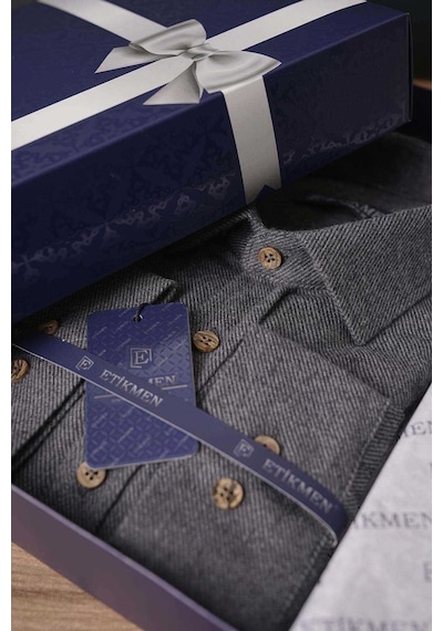 Füme Düz Oduncu Slimfit Erkek Gömlek Yeşil