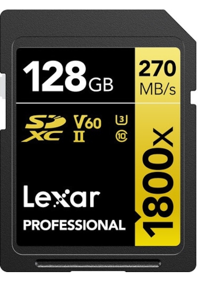 Lexar Gold Series 1800x 128 GB SDXC Class 10 UHS-II Hafıza Kartı
