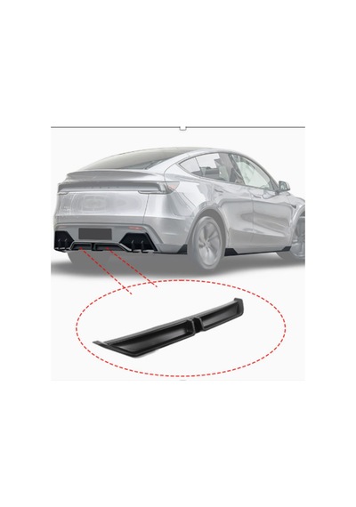 Red Lion Parts Tesla Juniper 2025-2026+ Arka Bodykit Seti - Parlak Siyah Alt Lip + 2'li Difüzör Yan Ekleri