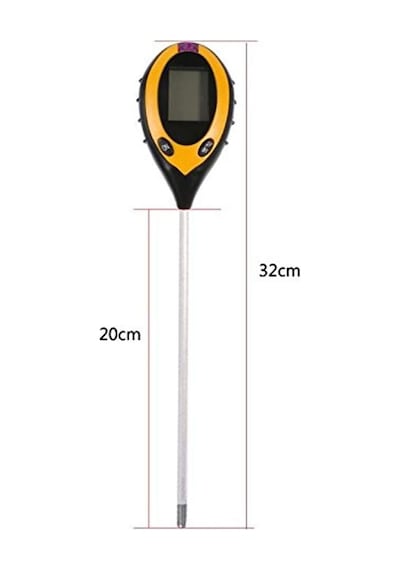 Toprak Ölçer, 4'ü 1 Arada Toprak Test Cihazı, Nem Ölçer, Ph Seviyeleri, Sıcaklık Güneş Işığı, Lüks, Yoğ