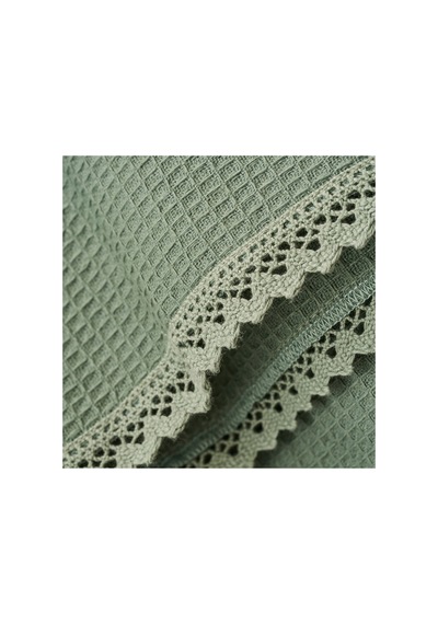 Bella Maison %100 Pamuk Feel Çift Kişilik Waffle Pike Haki 200x220 Cm Haki