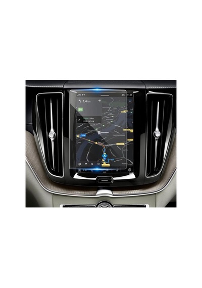 Volvo Ex40 Uyumlu 9 İnç Araç Ekran Koruyucu Multimedya Navigasyon Nano 9h Kırılmaz Şeffaf