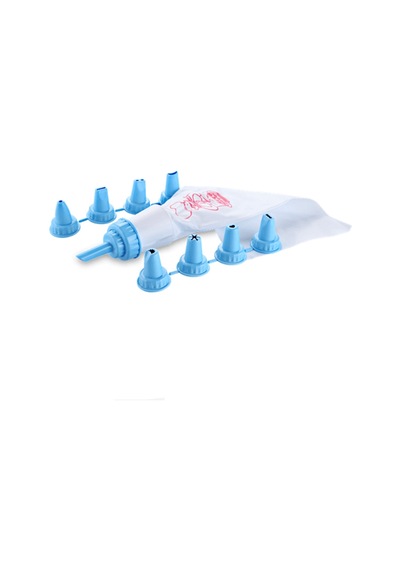 Krema Torbası 10 Parça Beyaz