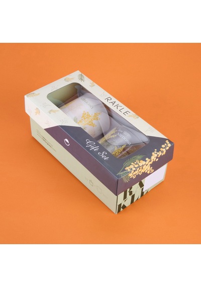 Raklee Mimosa Kupa Ve Mum Seti - Renkli - 250 Ml