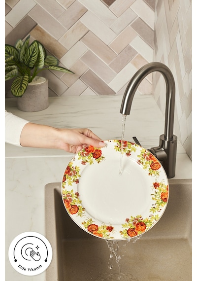 Karaca Elegance Bone Montebello 60 Parça 8 Kişilik Yemek Takımı Ve Kahvaltı Seti Renkli