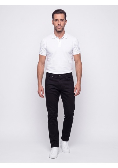 Siyah Regular Fit Erkek Chino Pantolon