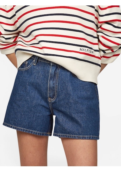 Tommy Hilfiger Dnm Mını Short Hw Ace Kadın Mavi Şort - Ww0ww44385