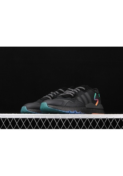 Adidas Nite Jogger Erkek Spor Ayakkabı Siyah Fosfor Siyah