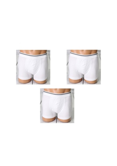 Erkek Boxer Beyaz 3 Adet 1097 Beyaz
