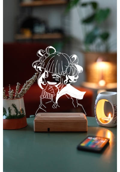 Himiko Toga - My Hero Academia 16 Renk Anime Gece Lambası