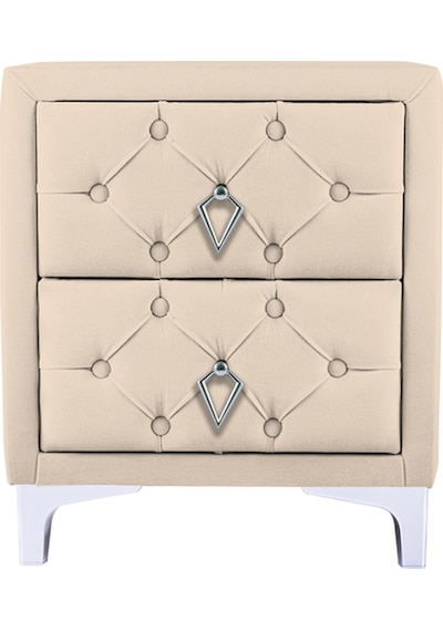 Ruby 2 Çekmeceli Komodin-silver Model Kapitoneli Yatak Odası İki Çekmeceli Komodin&şifonyer Modeli Krem Ruby 2 Çekmeceli Komodin-silver Model Kapitoneli Yatak Odası İki Çekmeceli Komodin&şifonyer Modeli Krem