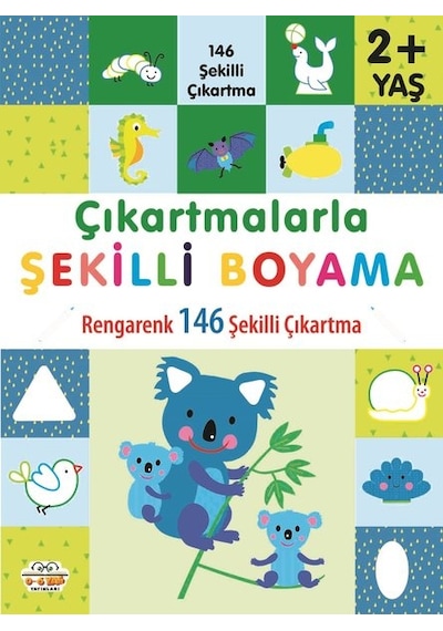 Çıkartmalarla Şekilli Boyama - Rengarenk 146 Şekilli Çıkartma
