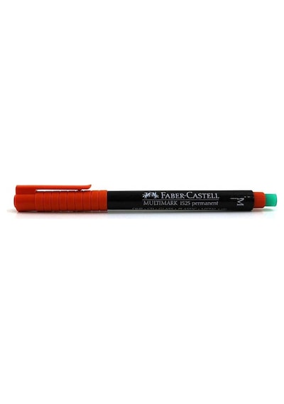 Faber-castell Permanent Asetat Ve Cam Kalemi M Uç 1.0 Mm Kırmızı - 10 Adet Toptan Paket