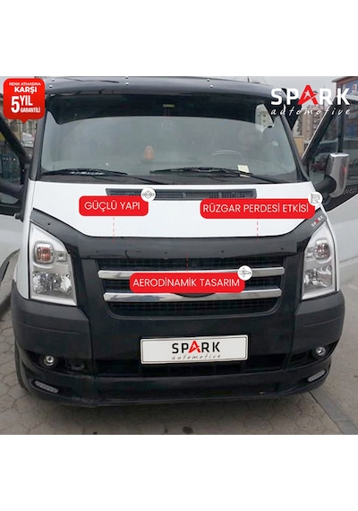 Ford Transit 2006-2013 Yıl Aralığı Uyumlu Ön Kaput Rüzgarlığı 4mm