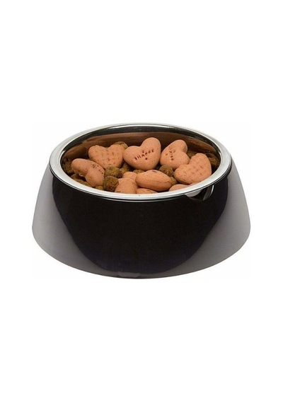 Ferplast Jolie Kedi Ve Köpekler İçin Çelik Mama Ve Su Kabı Siyah 850 Ml M