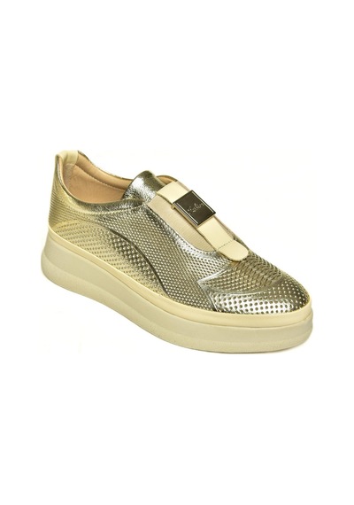 Fox Shoes U555130603 Altın Hakiki Deri Kadın Ayakkabı Altın-hakiki Deri Altın