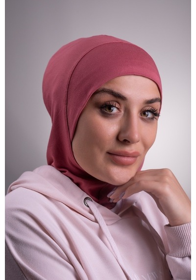 Hürrem Bone Gül Kurusu Pratik Hazır Geçmeli Bone Viskon Kumaş Hijab Spor 2106 Gül Kurusu