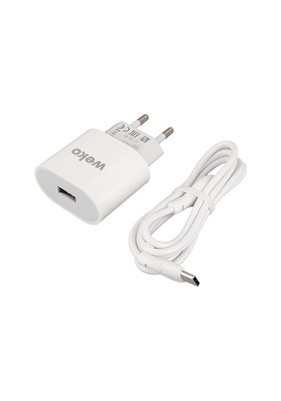 WEKO WK-21442 PDU QC 3.0 AMPER ŞARJ BAŞLIK ADAPTÖRÜ + TYPE-C KABLO (NO:1)