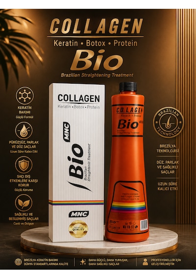 Bio Brezilya Saç Keretin Botox Protein Bakım 1000 Ml