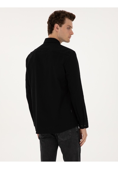 Pierre Cardin Erkek Siyah Gömlek Desenli 50311308-vr046 Siyah