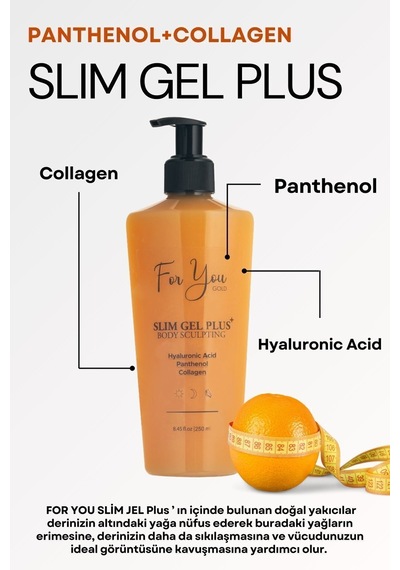 Selülit&çatlak Karşıtı Yoğun Nemlendirici Plus Slim Jel Kolajen + Hyaluronik Asit Pürüzsüz Cilt